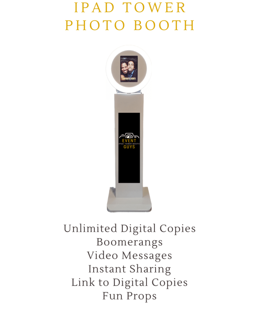 Event Guys iPad Tower Photo Booth Package Features