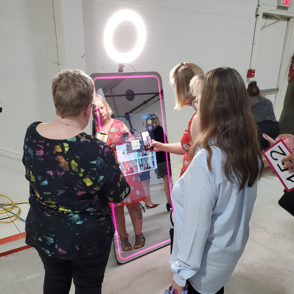 Magic Mirror V2 at a wedding reception